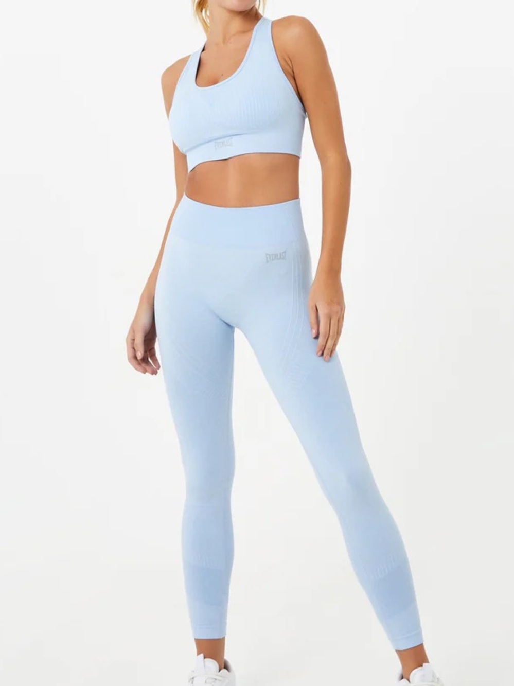 Everlast Light Blue Seamless Sports Bra & Legging Set!
